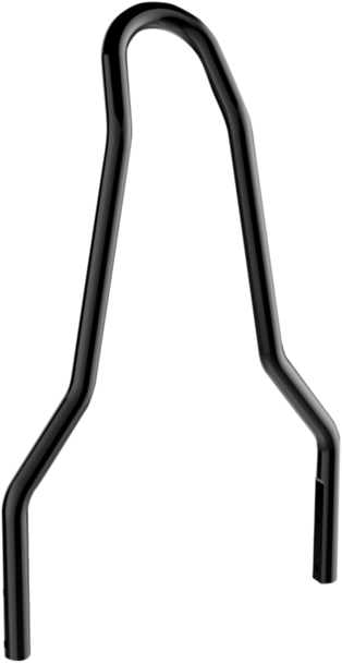 DRAG SPECIALTIES Round Tapered Sissy Bar - Black - 10" 50263811