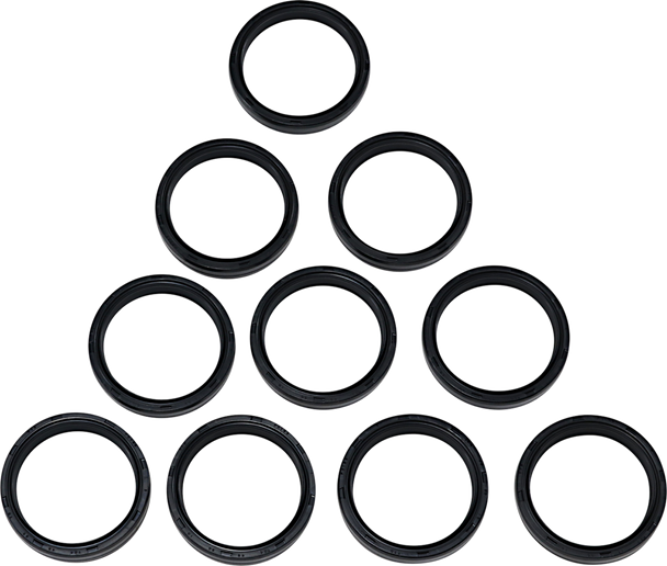 DRAG SPECIALTIES Fork Seals - 49 mm - 10-Pack 55-129-10