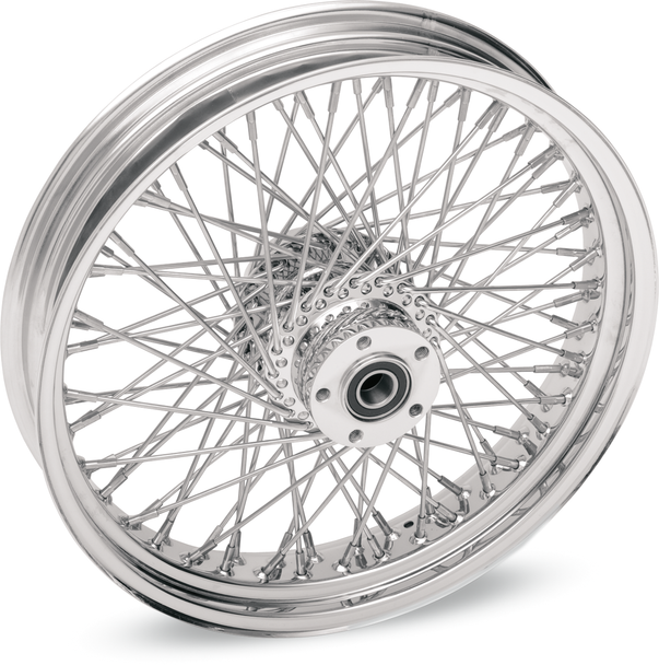 DRAG SPECIALTIES Front Wheel - 80 Spoke - Single/Dual Disc/No ABS - Chrome - 21"x2.15" 04228-168S