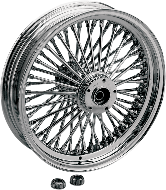 DRAG SPECIALTIES Rear Wheel - Single Disc/No ABS - Chrome - 17"x6.00" - '08-'10 FXST 04765-3518-08