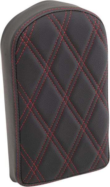 DRAG SPECIALTIES Sissy Bar Pad - Double Diamond - Red - 10" 0822-0442