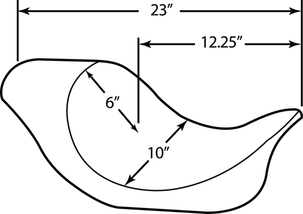 DRAG SPECIALTIES Solo Seat - Double Diamond - FXD 0803-0543