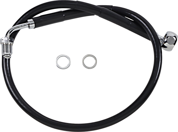 DRAG SPECIALTIES Brake Line - FXBR '18+ - Black 618601-BLK