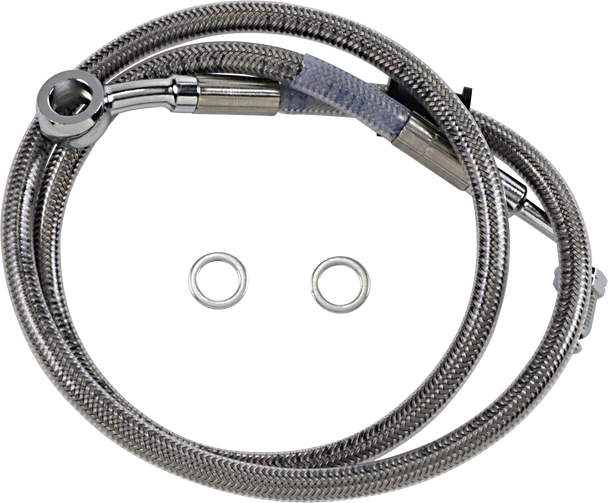 DRAG SPECIALTIES Brake Line - +6" - Stainless Steel - '18-'20 Softail 618620-6