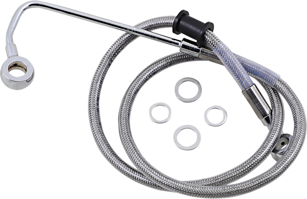 DRAG SPECIALTIES Brake Line - +2" - Stainless Steel - '15-'17 Softail 618302-2