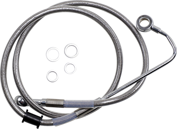 DRAG SPECIALTIES Brake Line - +6" - Stainless Steel - '15-'17 Softail 618299-6