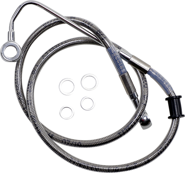 DRAG SPECIALTIES Brake Line - +2" - Stainless Steel - '15-'17 Softail 618299-2