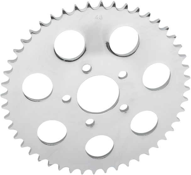 DRAG SPECIALTIES Rear Sprocket - Chrome - Dished -  49-Tooth 16425P