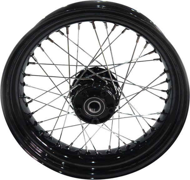 DRAG SPECIALTIES Rear Wheel - Single Disc/No ABS - Black - 17"x4.50" - '08-'17 FXD 64409B