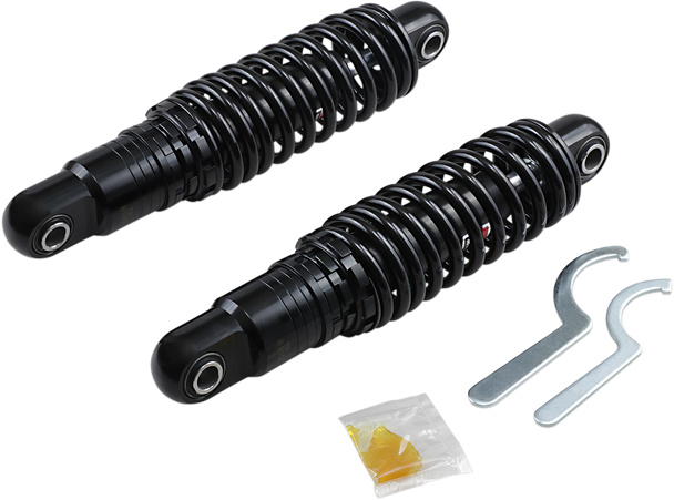 DRAG SHOCKS Premium Ride-Height Adjustable Shocks - Black - Heavy Duty - 11" C16-0160HB