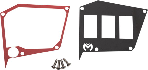 MOOSE UTILITY Dash Plate - Red - RZR 100-5068-PU