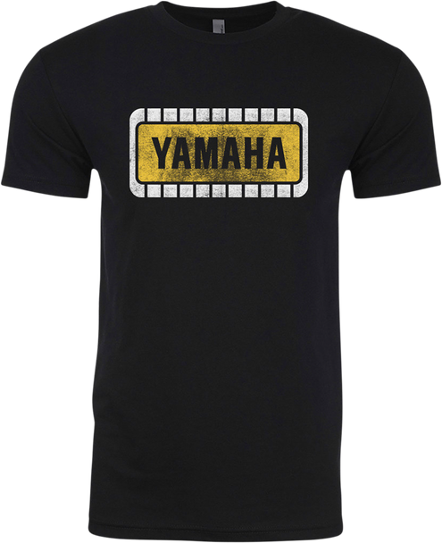 YAMAHA APPAREL Yamaha Retro T-Shirt - Black/Yellow - 2XL NP21S-M1967-2X