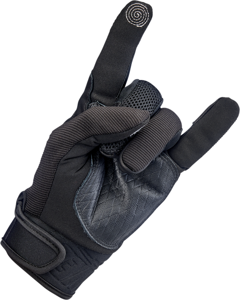 BILTWELL Baja Gloves - Black - Medium 1508-0101-303