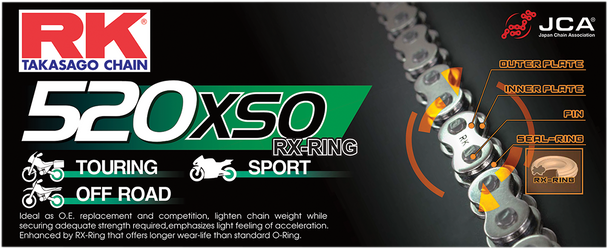 RK 520 XSO - Chain - 100 Links 520XSO100