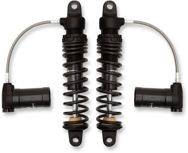 PROGRESSIVE SUSPENSION 970 Series Remote Reservoir Shocks - Gloss Black/Matte Black - Heavy-Duty - 13" 970-2002B