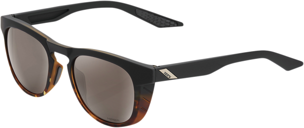 100% Slent Sunglasses - Black - Silver Mirror 61035-404-01