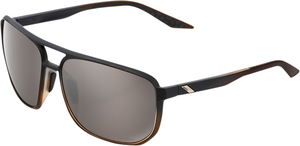 100% Konnor Sunglasses - Brown - Silver Mirror 61043-404-01