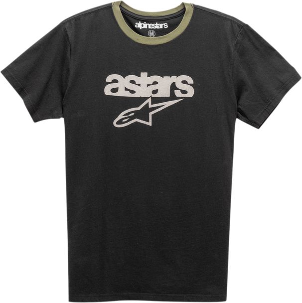 ALPINESTARS Match T-Shirt - Black/Military - 2XL 12117401010692X