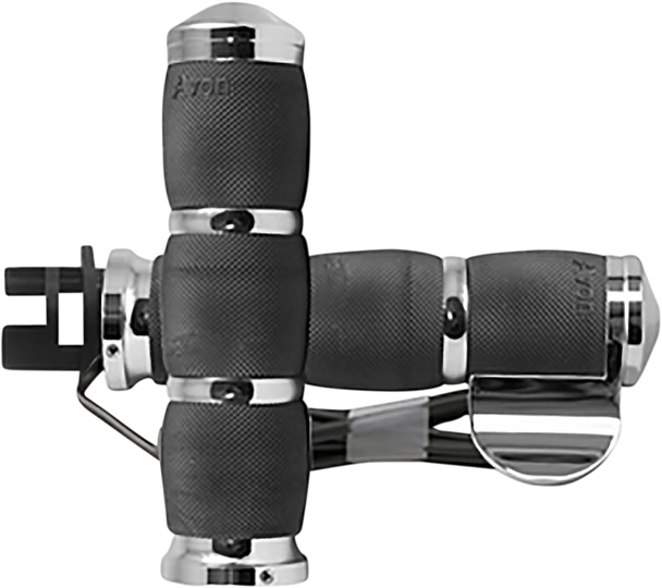 AVON GRIPS Grips - Heated - Air Cushion - Throttle Boss - Indian - Chrome MT-IN-AIR-90CBH AVON GRIPS Grips - Heated - Air Cushion - Throttle Boss - Indian - Chrome MT-IN-AIR-90CBH