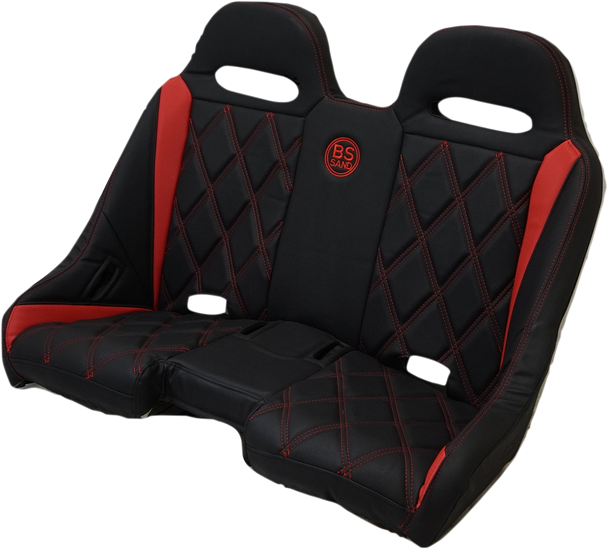 BS SANDS Extreme Bench Seat - Black/Red EXBERDBDR
