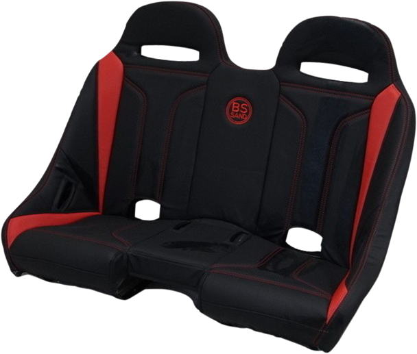 BS SANDS Extreme Bench Seat - Black/Red EXBERDDTR