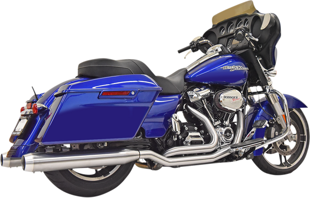 BASSANI XHAUST True Dual Exhaust - Stainless Steel - M8 1F66SS