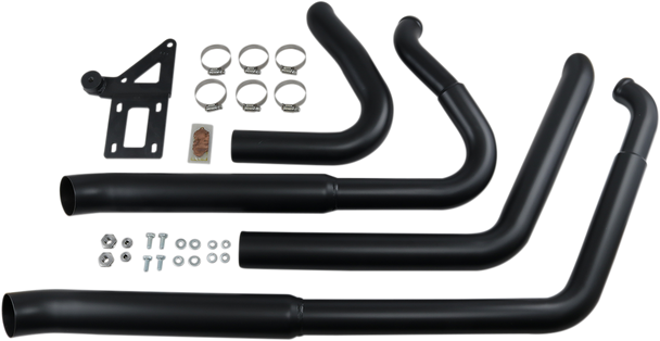 BASSANI XHAUST Pro Street Exhaust - Black - '18+ Softail 1S34DB