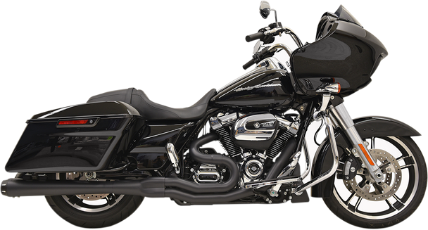 BASSANI XHAUST 2:1 Exhaust - Black - Megaphone - '17+ FL 1F51RB