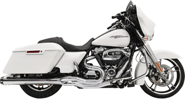 BASSANI XHAUST 2:1 Exhaust - Chrome - Megaphone - '17+ FL 1F51R