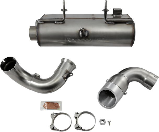 BASSANI XHAUST Muffler - Stainless Steel - RZR XP 900 6R9017