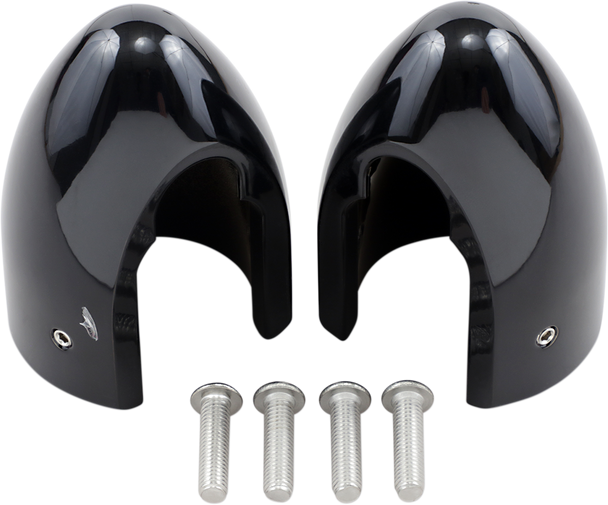 BARON Fork Bullets/Axle Nut Covers - Black BA-7800B