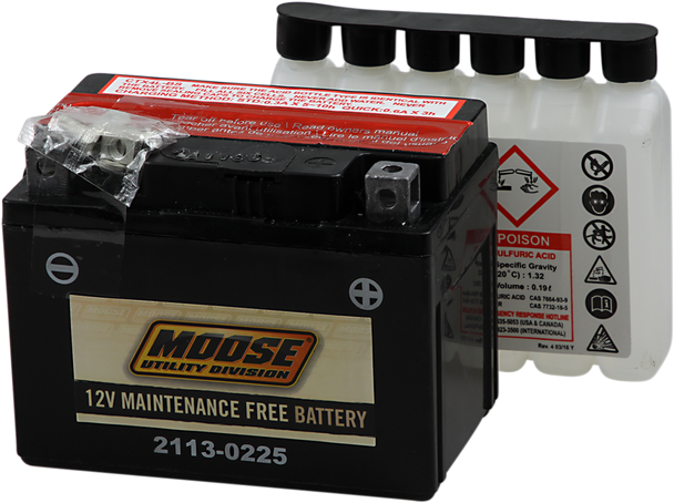 MOOSE UTILITY AGM Battery - YTX4L-BS MTX4L-BS