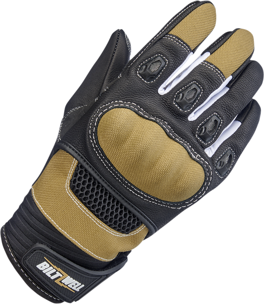 BILTWELL Bridgeport Gloves - Tan/Black - 2XL 1509-0901-306