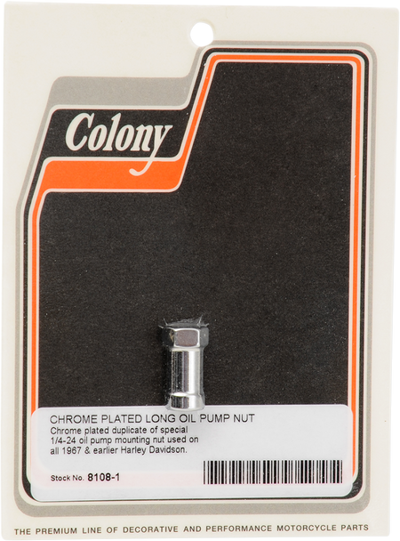 COLONY Pump Mount Nut - Chrome 8108-1