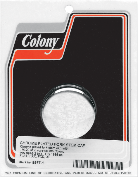 COLONY Cap Stem Bolt Chrome 9977-1
