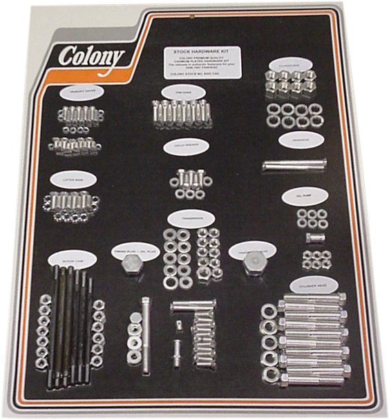 COLONY Hardware Kit - Cadmium - '48-'57 8302 CAD