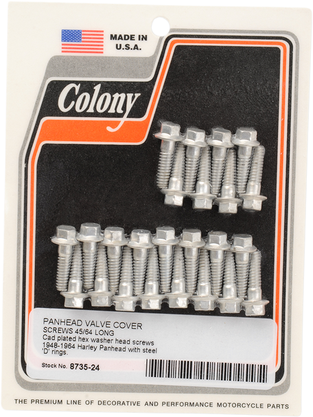 COLONY Screws Valve Cover Cadmium 8735-24