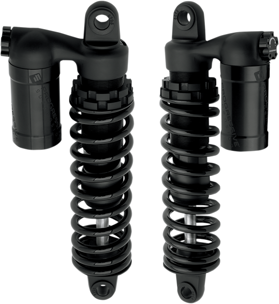 PROGRESSIVE SUSPENSION 970 Series Piggyback Shocks - Gloss Black/Matte Black - 13.50" 970-1010B