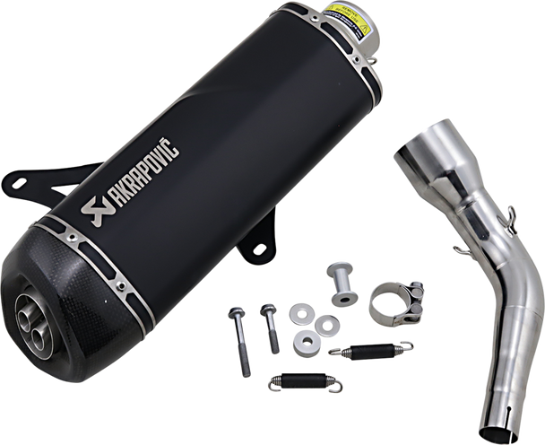 AKRAPOVIC Muffler - Black - Stainless Steel - GTS/GTV S-VE3SO9-HRSSBL