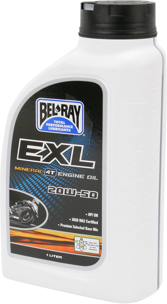 BEL-RAY EXL 4T Mineral Oil - 20W-50 - 1 L 99100-B1LW