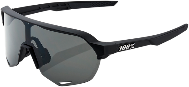 100% S2 Sunglasses - Black - Smoke 60006-00000