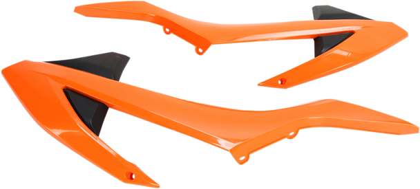 ACERBIS Radiator Shrouds - Orange/Black - KTM 2421085225