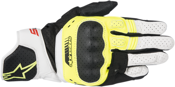 ALPINESTARS SP-5 Gloves - Black/Yellow/White - Small 3558517-158-S
