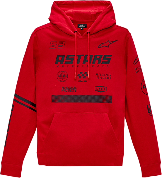 ALPINESTARS Multi Race Hoodie - Red - 2XL 121351500302X ALPINESTARS Multi Race Hoodie - Red - 2XL 121351500302X