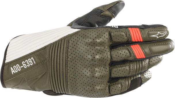 ALPINESTARS KEI Gloves - Green/Black/White/Red - XL 3566221-6123-XL