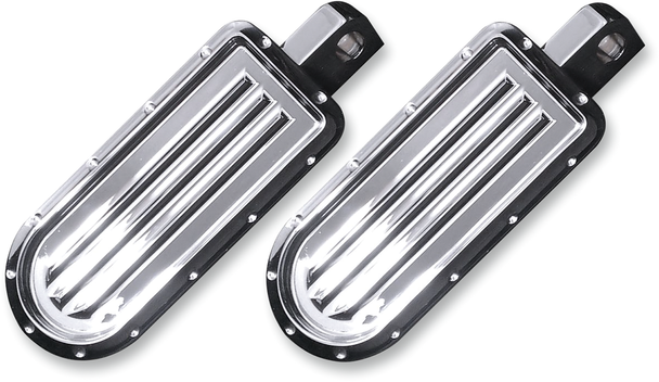 COVINGTONS Rear Pegs - Dimpled - Chrome C1243-C