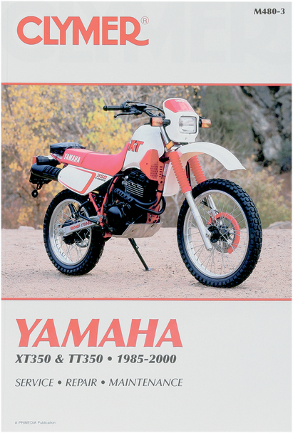 CLYMER Manual - Yamaha XT/TT350 M480-3