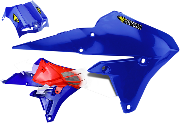 CYCRA Powerflow Shrouds - Blue - Yamaha 1CYC-1782-62