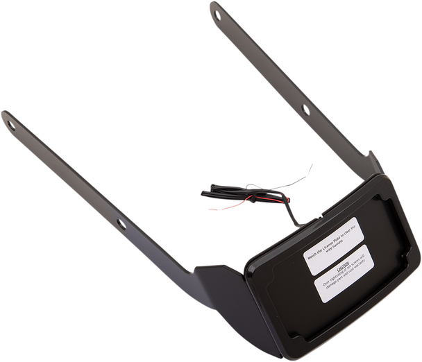 CYCLE VISIONS LP Plate Frame & Mount with Tag  Light - FXSB - Black CV4664B