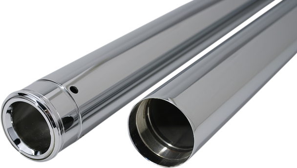 CUSTOM CYCLE ENGINEERING Show Chrome Fork Tubes - 49 mm - 22.875" 710022